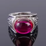 S925 Sterling Silver Gold-Plated Men's Ring Settings Multiple Shapes