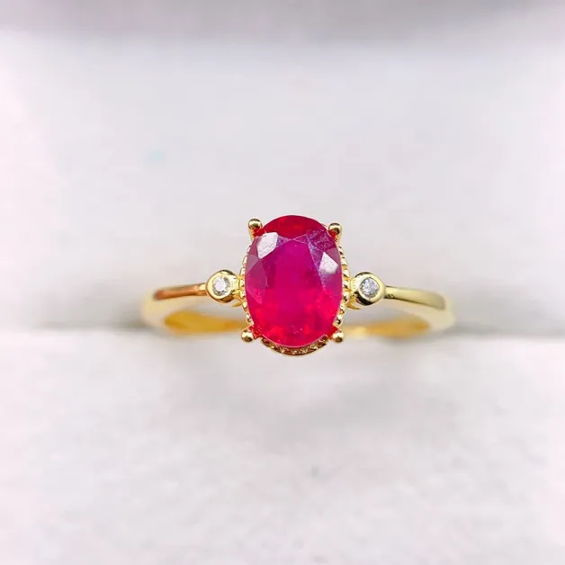 S925 Sterling Silver Ring Mount for 5x7mm Oval Gemstones