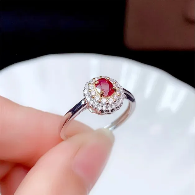 S925 Sterling Silver Two-Tone 18K Gold RIng Jewelry Settings Collection