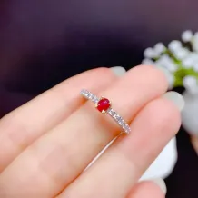 S925 Sterling Silver Two-Tone Gold Diamond-Accented Ring Setting for 3x4mm Oval Gems