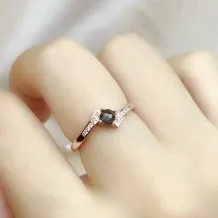 925 Sterling Silver Plated With 18k Gold Twisted Shank 4-Prong Ring Settings For 3/4/5mm Round Colored Gemstones