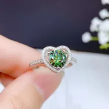 Silver Plated 18k Gold Ring Setting for 5/6.5/8mm Mulberry Diamond Style