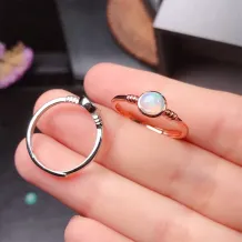 Silver Plated 18k Gold Ring Settings Without Stones For Oval 4*4/5*5/6*6mm Gemstone