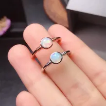 Silver Plated 18k Gold Ring Settings Without Stones For Oval 4*4/5*5/6*6mm Gemstone