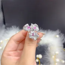 Silver Plated Ring Bezel Setting For Oval 5x7mm Ruby And Sapphire Emerald