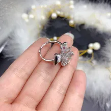 Silver Plated Ring Bezel Setting For Oval 5x7mm Ruby And Sapphire Emerald