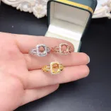 Solid Silver Ring Blanks For Oval 6x8mm Colored Gemstone Or Jadeite