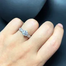 Sterling Silver With Gold Plated For Oval 6.5 7.5 8 9mm Diamond Ring Setting