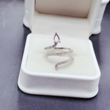 Teardrop 4x6mm Snake Zodiac Setting S925 Sterling Silver Ring For Colored Gemstone