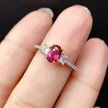 Two-Tone 18K Gold Plated S925 Silver Ring Setting for Oval 5x7mm Ruby/Sapphire/Emerald Mount