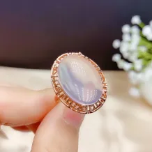 Vintage 18K Gold Plated Sterling Silver Ring Setting - Oval 13x18/18x25mm Open Back Mount for Crystal/Gemstonesv