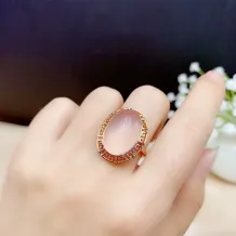 Vintage 18K Gold Plated Sterling Silver Ring Setting - Oval 13x18/18x25mm Open Back Mount for Crystal/Gemstonesv