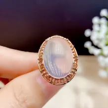 Vintage 18K Gold Plated Sterling Silver Ring Setting - Oval 13x18/18x25mm Open Back Mount for Crystal/Gemstonesv