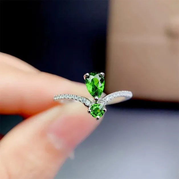 925 Silver 18K Gold Plated Ring Setting Round 4x4 4x6mm Gems