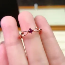 925 Silver Ring Mount 2mm/3mm/4mm Round Color Stones for Girls