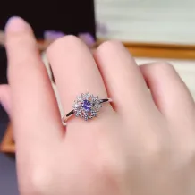 S925 18K Dual-Tone Gold Lace Ring Setting 3x4mm Oval Ruby/Sapphire/Emerald