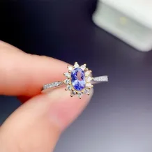 S925 18k Dual-Tone Gold Ring Setting For Exquisite 4x6mm Oval Ruby/Sapphire/Emerald