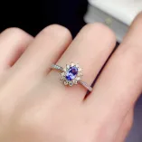S925 18k Dual-Tone Gold Ring Setting For Exquisite 4x6mm Oval Ruby/Sapphire/Emerald