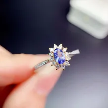 S925 18k Dual-Tone Gold Ring Setting For Exquisite 4x6mm Oval Ruby/Sapphire/Emerald