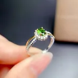 Princess Diana Style S925 Ring Setting 4x6mm Oval Gemstones with Dual-Tone Plating