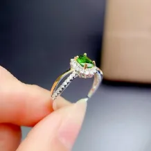 Princess Diana Style S925 Ring Setting 4x6mm Oval Gemstones with Dual-Tone Plating