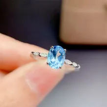 S925 18K Gold Plated Ring Setting Japanese Minimalist Style for 6x8mm Oval Gemstones