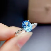 S925 18K Gold Plated Ring Setting Japanese Minimalist Style for 6x8mm Oval Gemstones