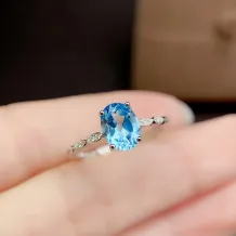 S925 18K Gold Plated Ring Setting Japanese Minimalist Style for 6x8mm Oval Gemstones