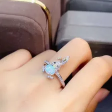 S925 Silver 18K Dual-Tone Ring/Pendant Set 5x7mm Oval Gemstones