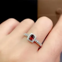 S925 Silver 18K Gold Ring Mount 4x5mm Oval Gemstones DIY