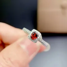 S925 Silver 18K Gold Ring Mount 4x5mm Oval Gemstones DIY